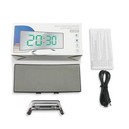 Radio reloj LED contorneado con pantalla regulable