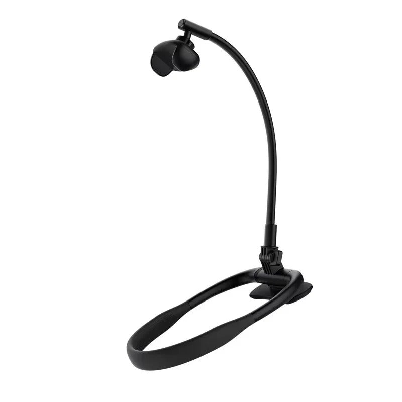 Soporte de teléfono ajustable con cabezal giratorio para mesa y mesita de noche