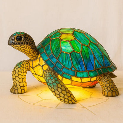 Lámpara de Escritorio Acogedora de Tortuga con Resplandor Cálido Suave