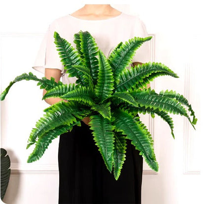 Outdoor Faux Fern Bush – Weatherproof Synthetic Greenery for Porch, Patio & Yard Decor