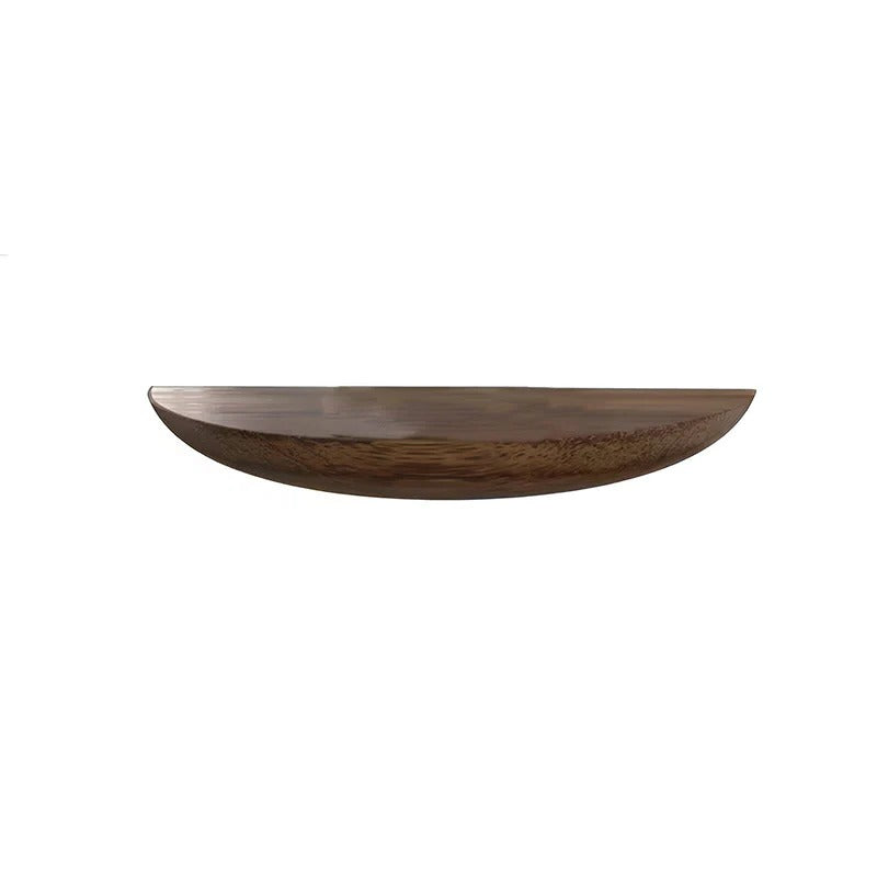 Estante de pared redondo de madera para decoración del hogar