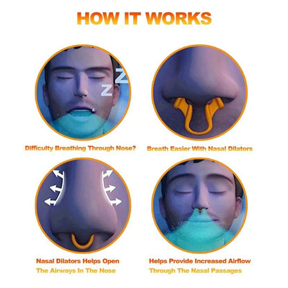 Pinza nasal para respiración nocturna cómoda