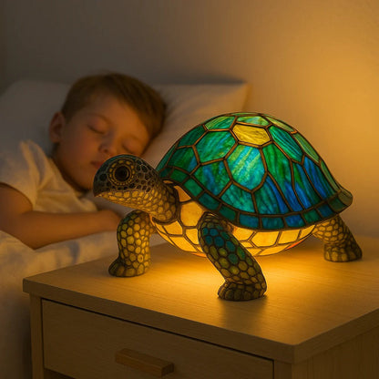 Lámpara de Escritorio Acogedora de Tortuga con Resplandor Cálido Suave