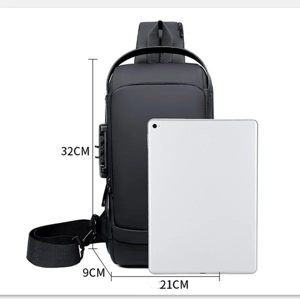 Anti-Theft Backpack with Hidden Zipper Compartments for Laptop & Travel Security