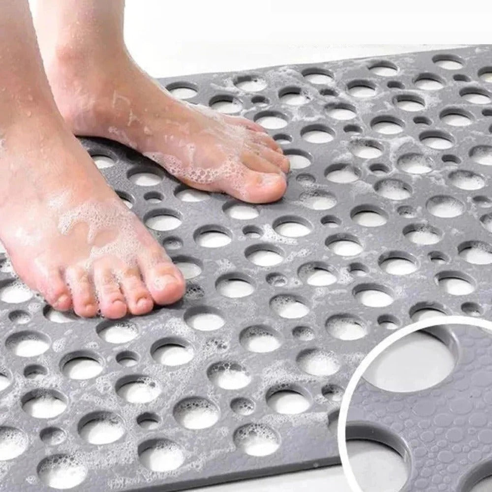 Alfombrilla de agarre para ducha para seguridad en el baño