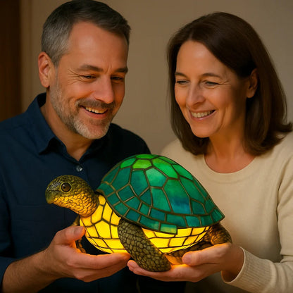 Lámpara de Escritorio Acogedora de Tortuga con Resplandor Cálido Suave