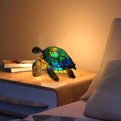 Lámpara de Escritorio Acogedora de Tortuga con Resplandor Cálido Suave