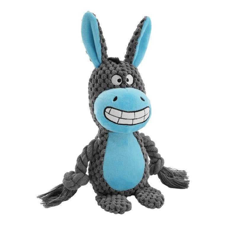 Juguete masticable de pulpo de peluche con sonido para perros