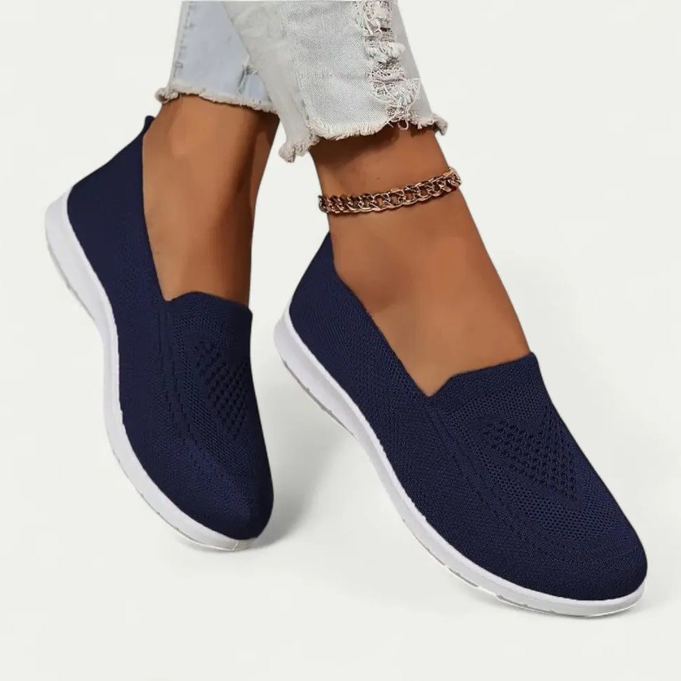 Zapatillas sin Cordones Transpirables para Mujer con Plantillas Suaves y Cómodas