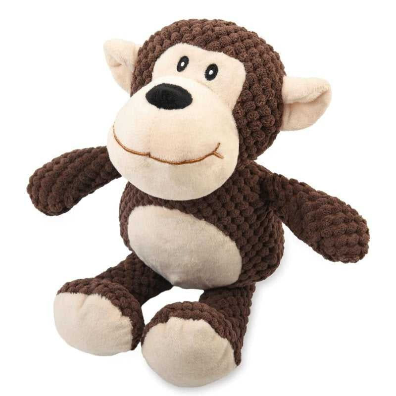 Juguete masticable de pulpo de peluche con sonido para perros