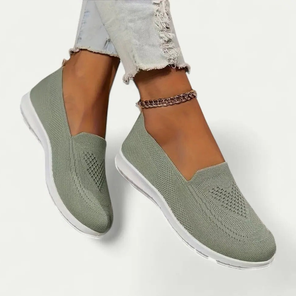 Zapatillas sin Cordones Transpirables para Mujer con Plantillas Suaves y Cómodas