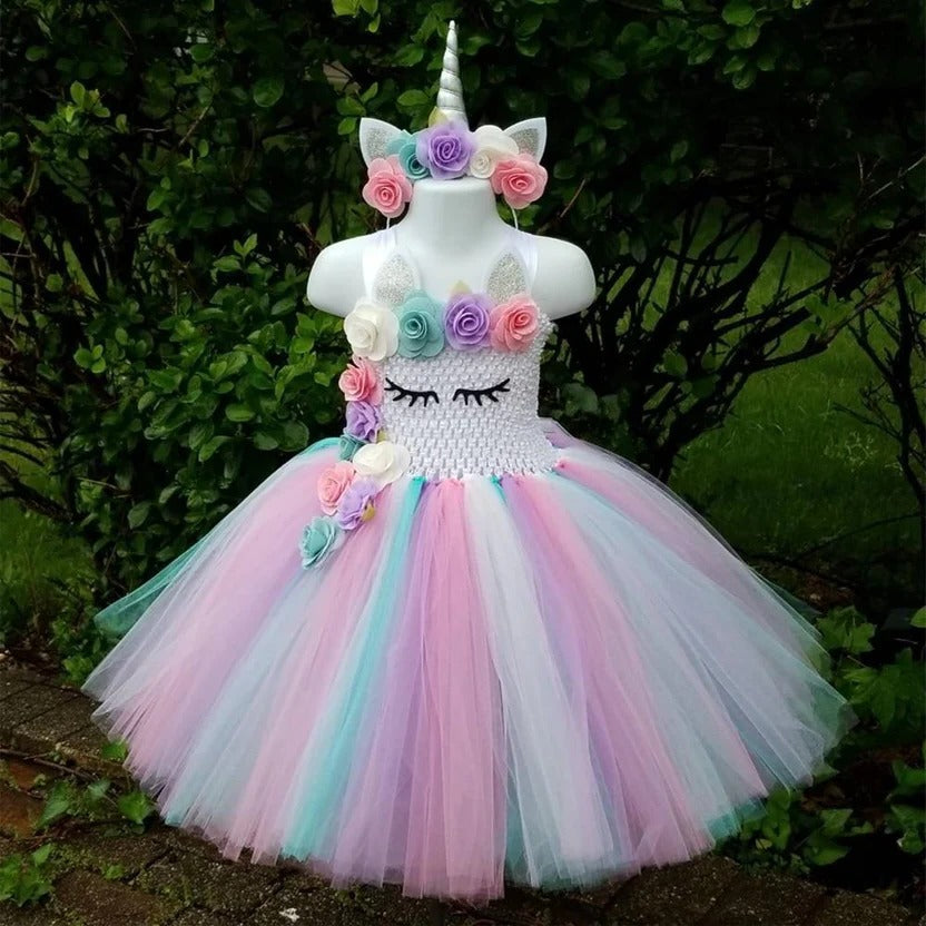 Colorful Girls Tutu and Pink Fairy Dress - Ortekor
