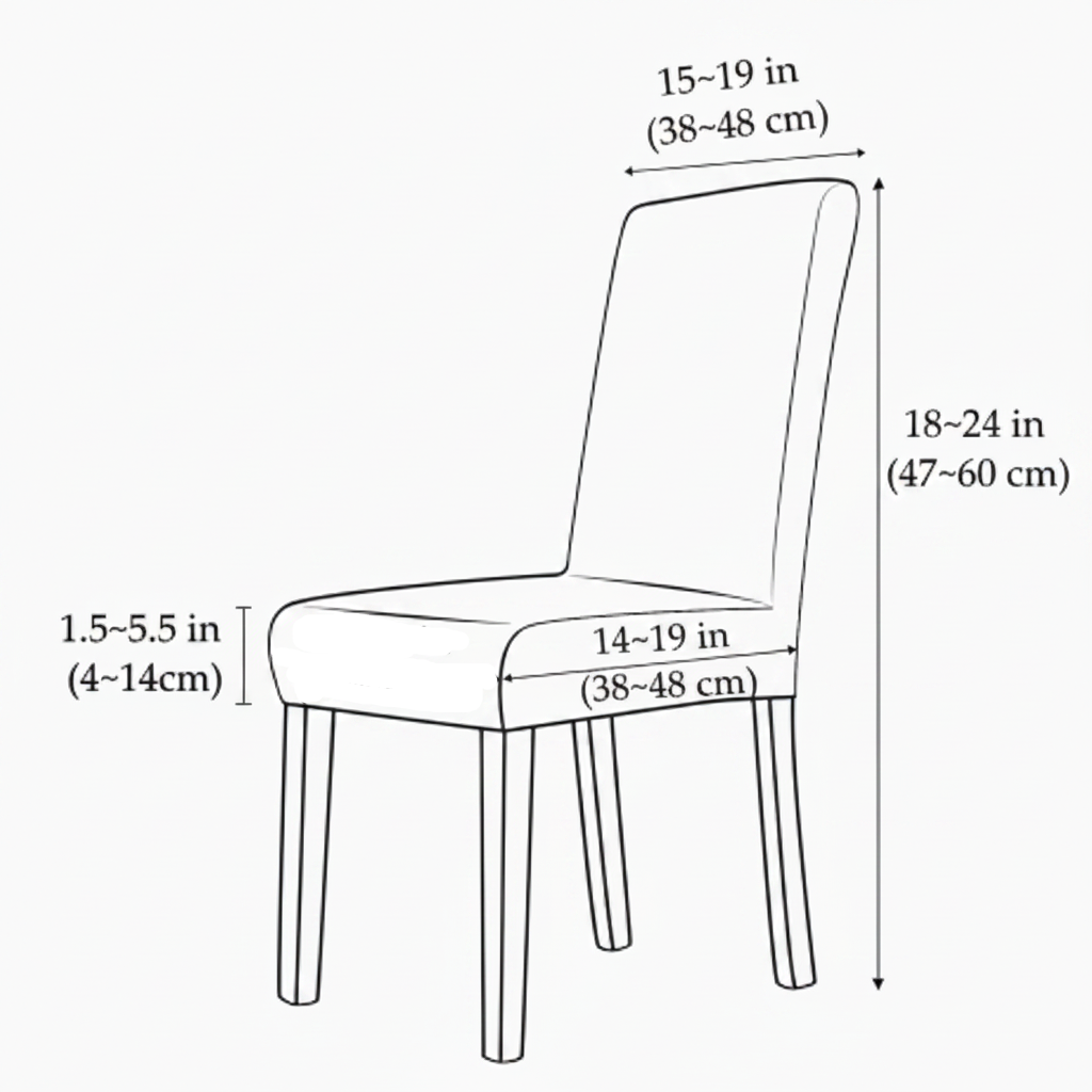 Stretch Velvet Dining Chair Covers Elastic Parsons Slipcovers Set for Home Events Machine Washable Spill Protection