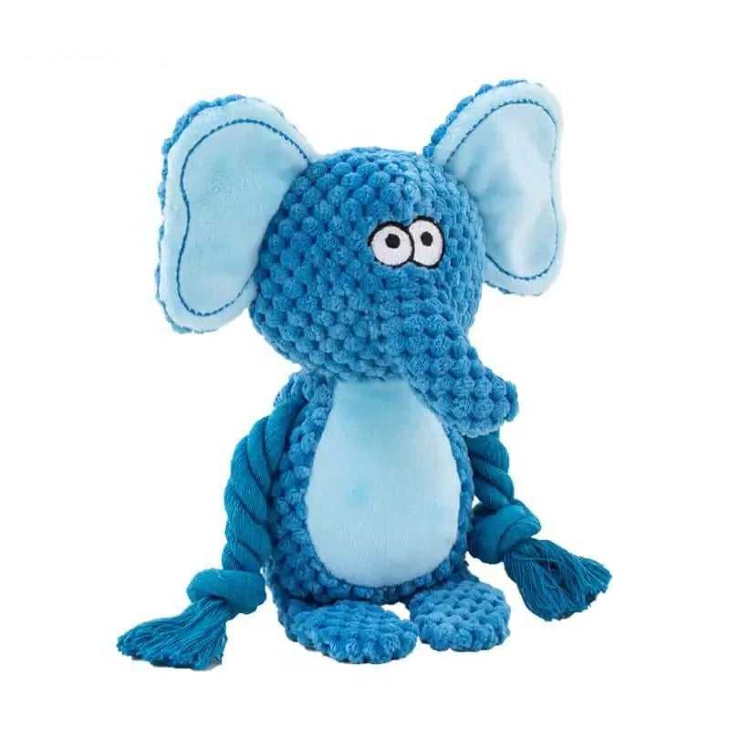 Juguete masticable de pulpo de peluche con sonido para perros
