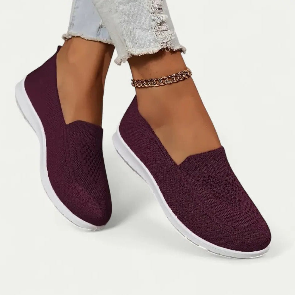 Zapatillas sin Cordones Transpirables para Mujer con Plantillas Suaves y Cómodas