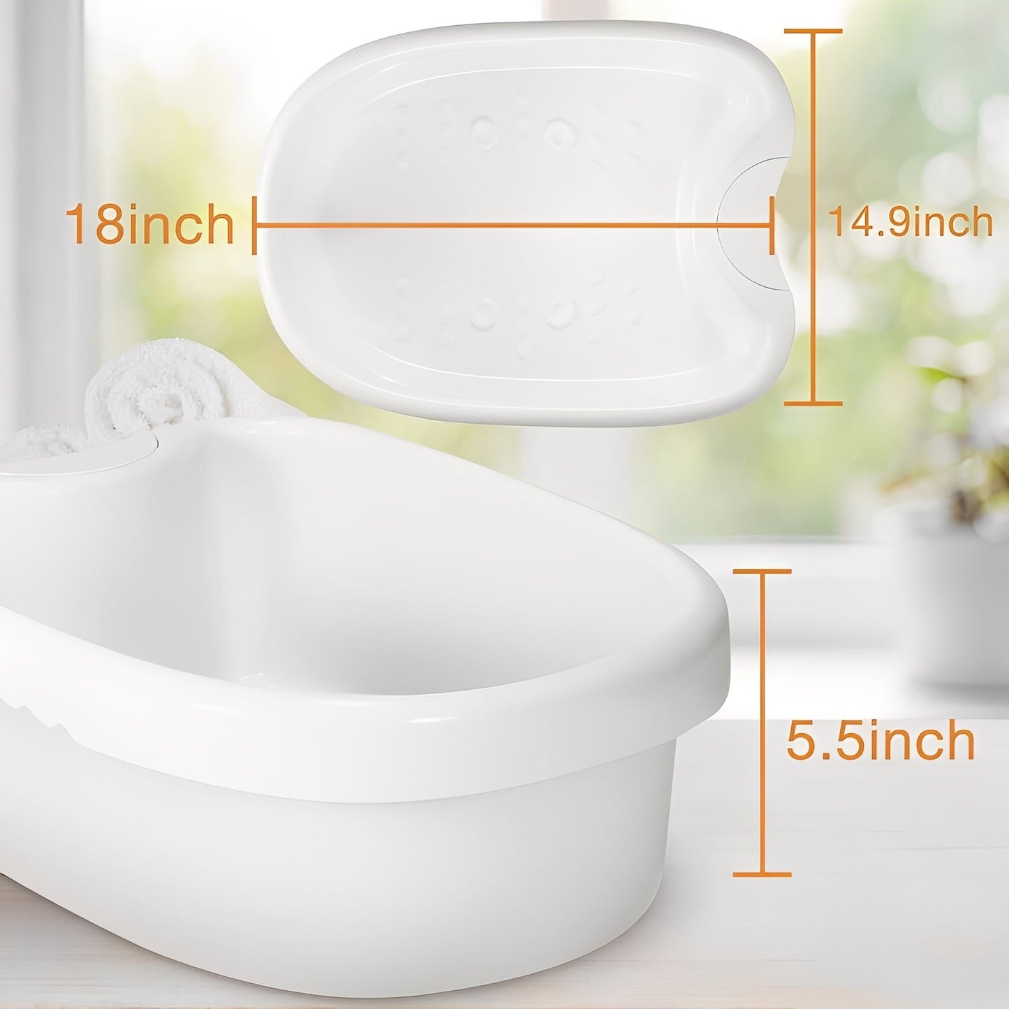 Bañera de hidromasaje relajante para pies