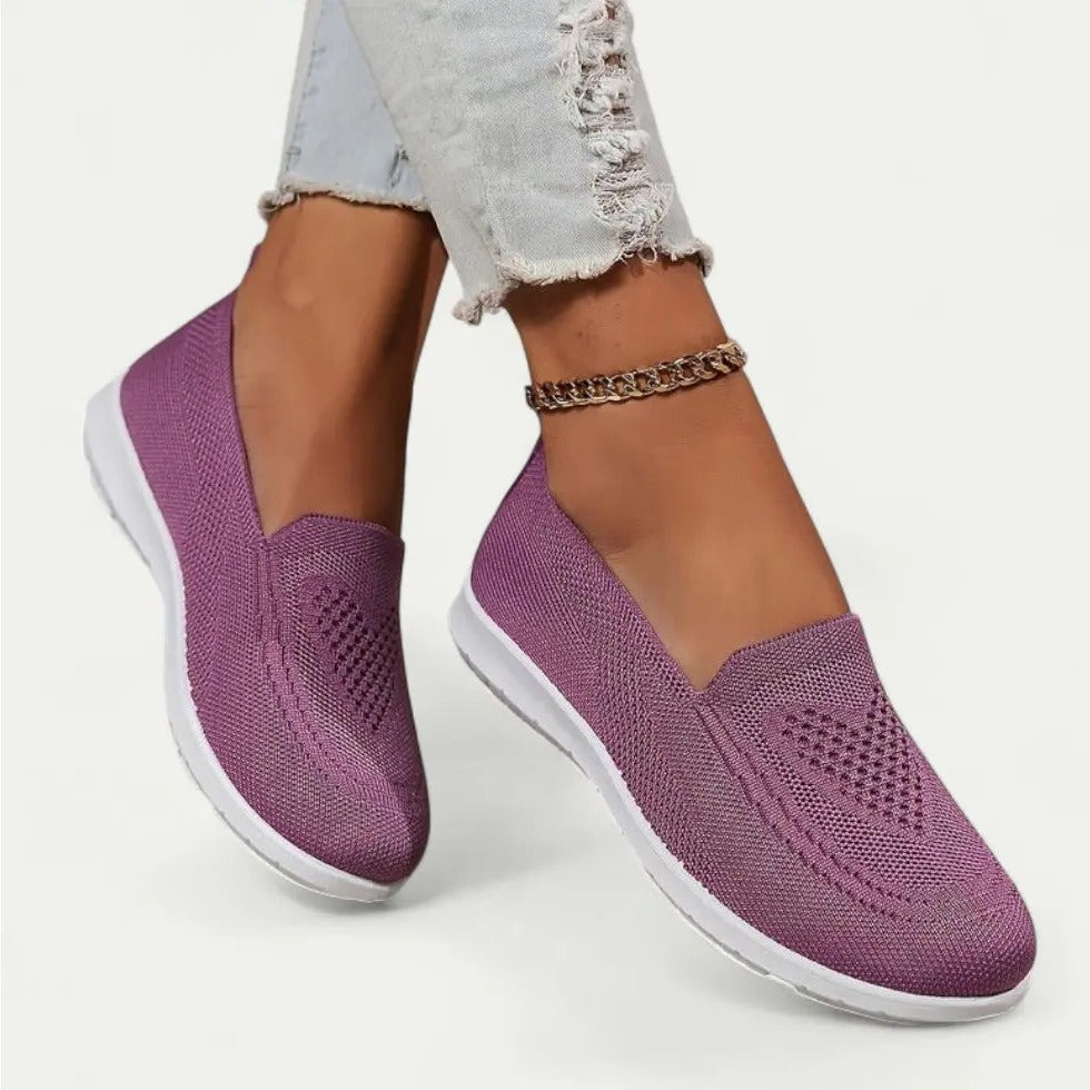 Zapatillas sin Cordones Transpirables para Mujer con Plantillas Suaves y Cómodas