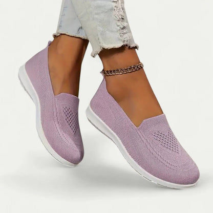 Zapatillas sin Cordones Transpirables para Mujer con Plantillas Suaves y Cómodas