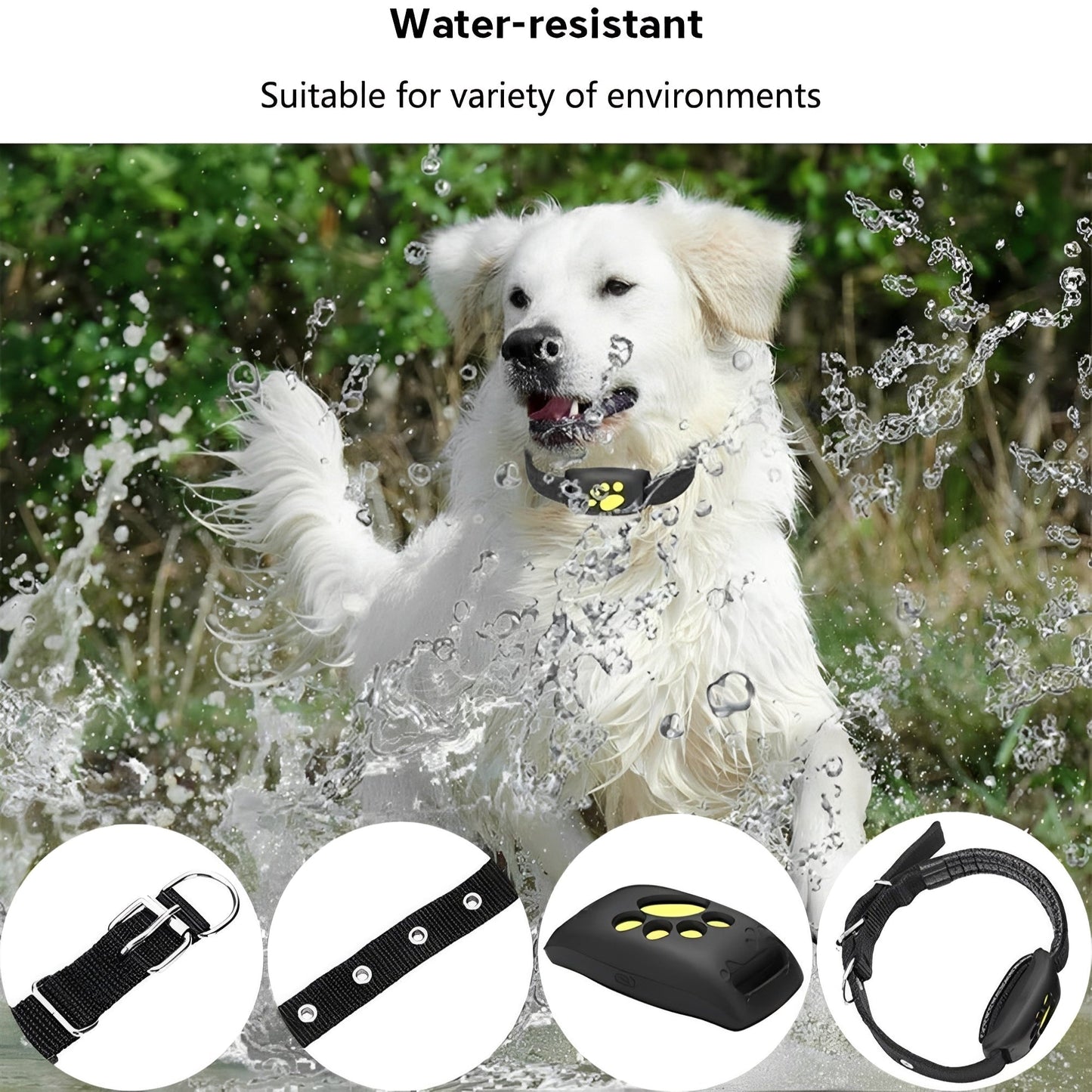 Collar Inteligente Rastreador de Mascotas con GPS en Tiempo Real