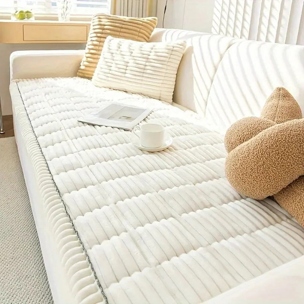 Funda protectora de muebles suaves con volante
