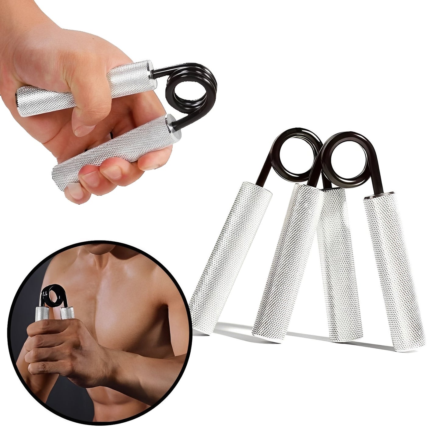 Entrenador de fuerza de agarre compacto 100-350 lb de resistencia