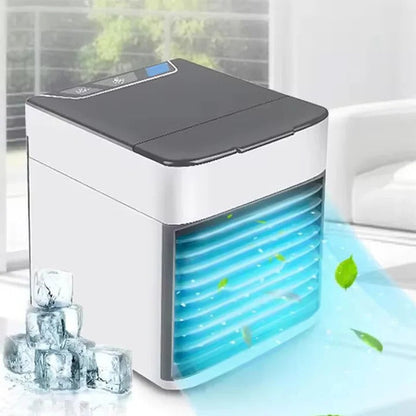 Enfriador de aire portátil para habitaciones pequeñas, unidad de aire acondicionado de escritorio ultra silenciosa con velocidades de ventilador ajustables, enfriador de espacio personal compacto para dormitorio