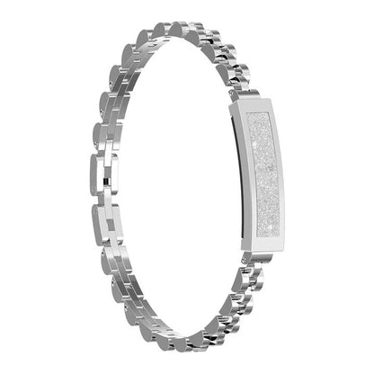 Pulsera de Cadena Plateada de Moda para Mujer