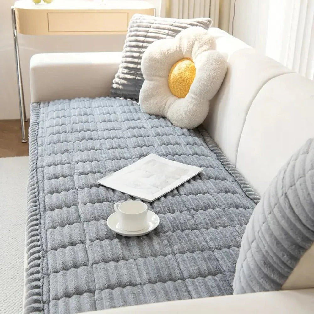 Funda protectora de muebles suaves con volante