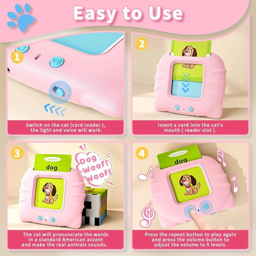 Divertidas tarjetas de aprendizaje interactivas para niños