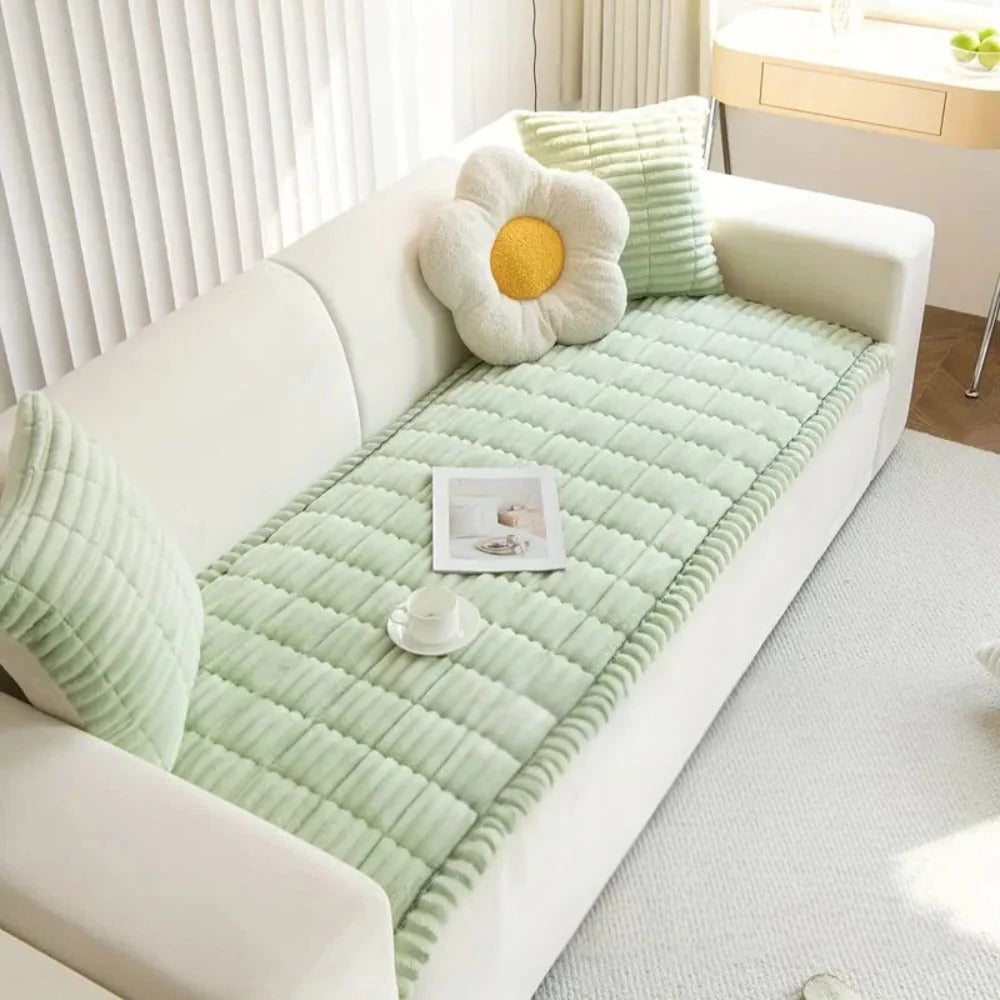 Funda protectora de muebles suaves con volante