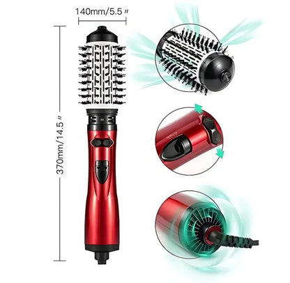 Cepillo secador de pelo giratorio de 360 grados rápido