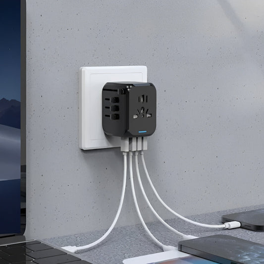 International Travel Plug with USB Charger Ports - Ortekor