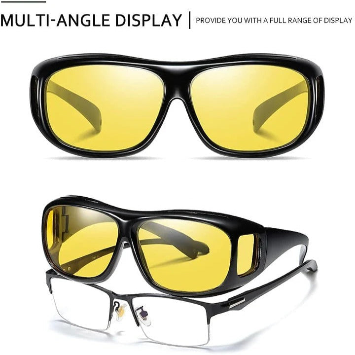Gafas de visión nocturna con lentes de tinte amarillo