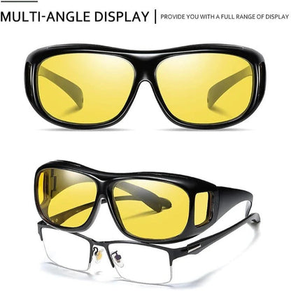 Gafas de visión nocturna con lentes de tinte amarillo