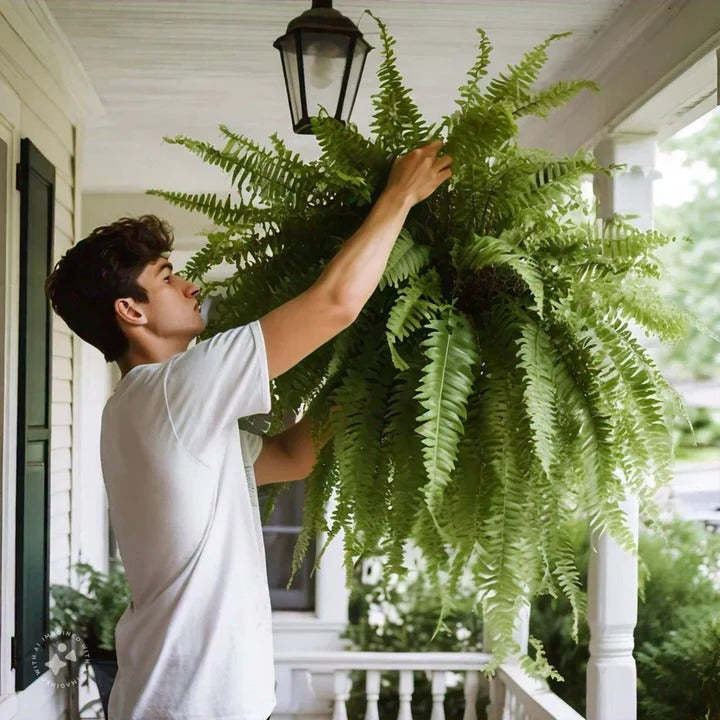 Outdoor Realistic Green Fern Plant Decoration - Ortekor