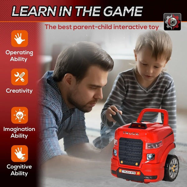 Juego de motor de camión grande para niños