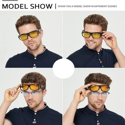 Gafas de visión nocturna con lentes de tinte amarillo