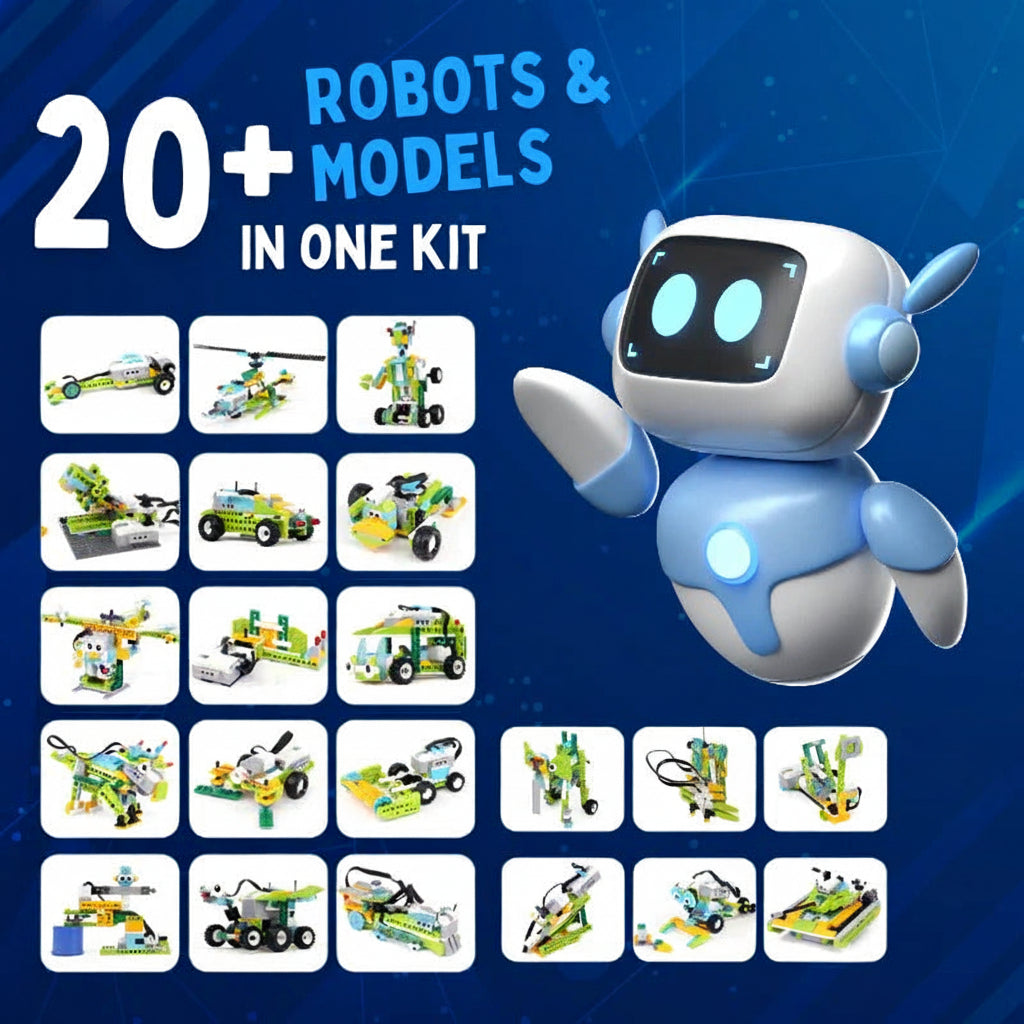 Divertido kit interactivo de construcción de robots para niños