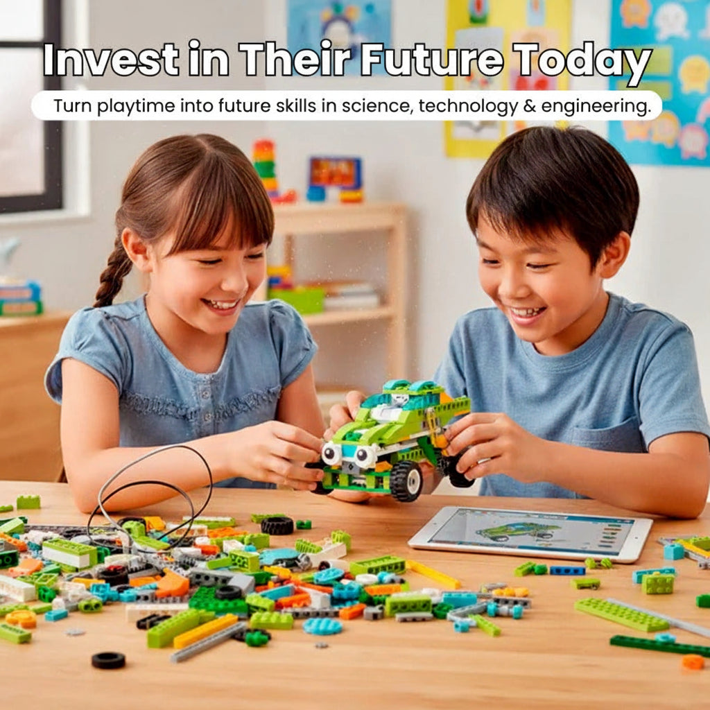 Divertido kit interactivo de construcción de robots para niños