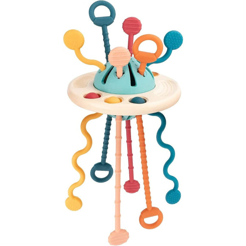 Soft Baby Teething Toy with Pull Cord - Ortekor