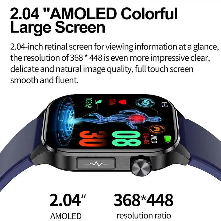 Reloj rastreador de actividad física fácil de usar para personas mayores
