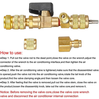 Kit de herramientas para el núcleo de válvula HVAC Easy