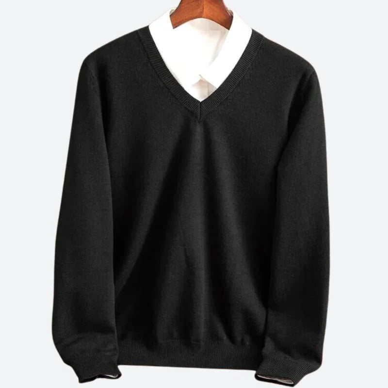Men's Premium Cashmere Pullover Sweater – Ultra-Soft Knit for Cold Weather Comfort | Classic Crew Neck Style for Everyday Wear