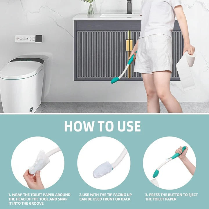 Limpiacristales de Baño de Mango Extendido, Paquete de 2 Herramientas de Limpieza Cómodas