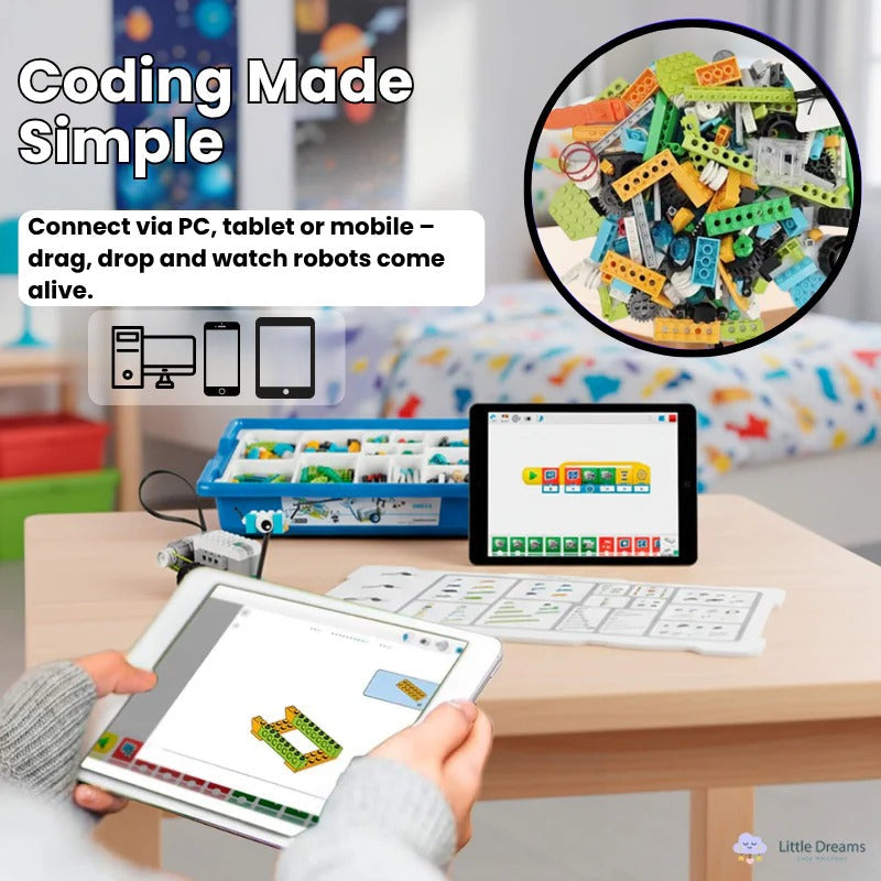Divertido kit interactivo de construcción de robots para niños