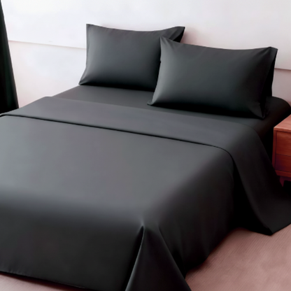 Temperature-Regulating Bamboo Viscose Sheet Set with Stay-Put Deep Pockets – Full, Queen & King Available