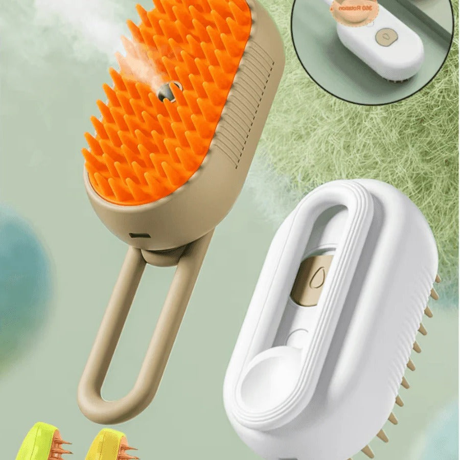 Kit de peluquería para mascotas con vapor y herramienta desenredante