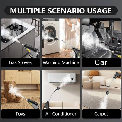 High-Pressure Steam Cleaner 2500W 221°F with 5 Brush Heads 6-Speed Adjustable for Home Kitchen Bathroom Car Furniture Appliances Deep