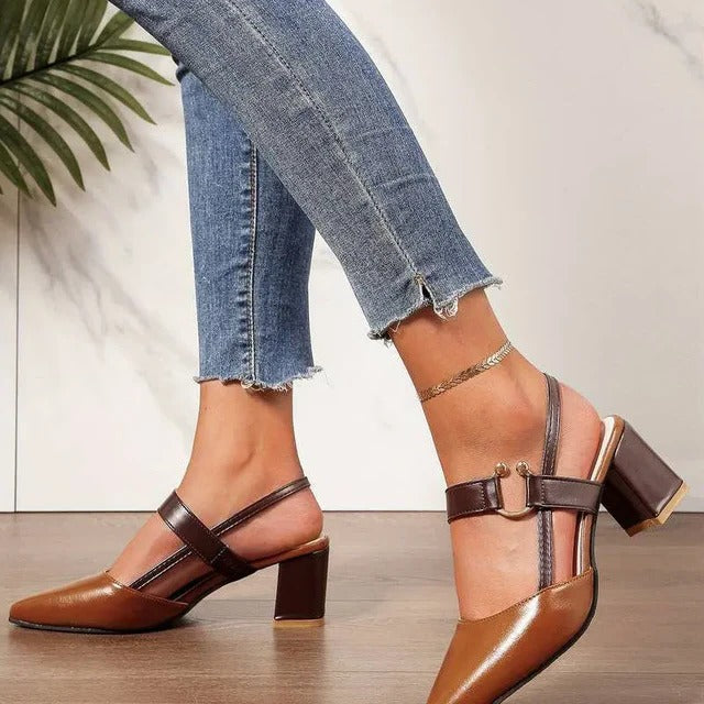 Sandalias de Tacón Alto con Tira al Tobillo para Mujer