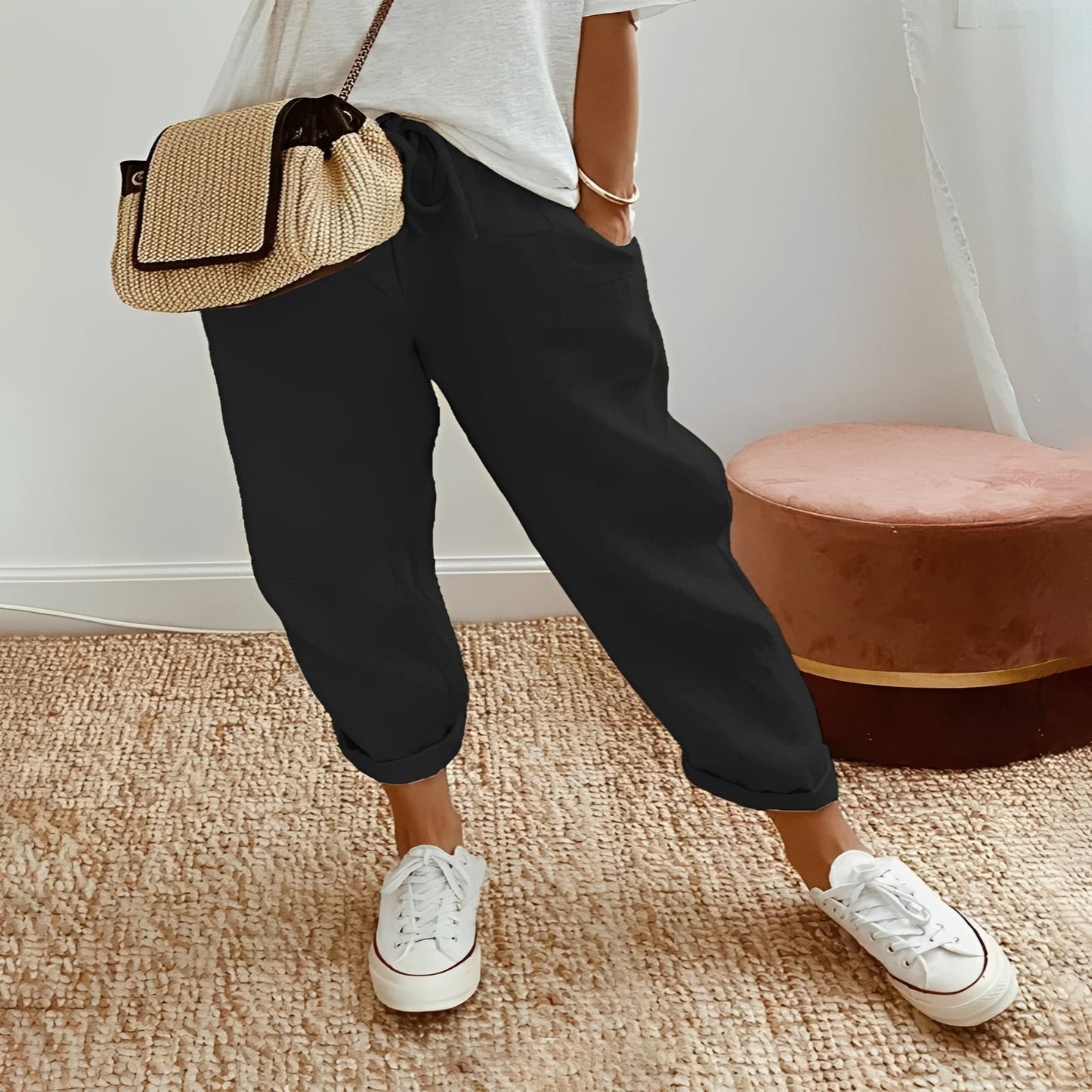 Pantalones deportivos cómodos con tecnología Dry Fit